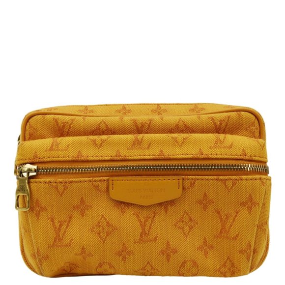 LOUIS VUITTON  Outdoor Messenger Monogram Denim Belt Bag Orange - Picture 1 of 13
